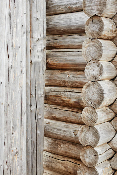 vieilles poutres en bois de la maison - Photo, image