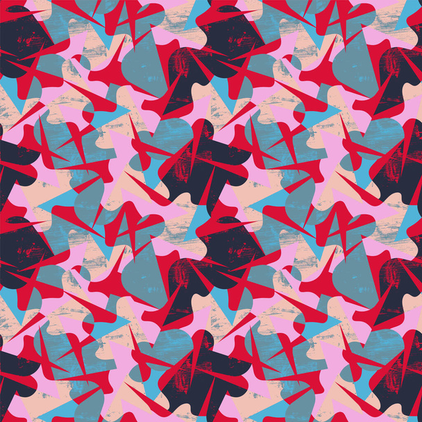 urban abstract seamless pattern with geometry shapes for your design ideas - Vektör, Görsel