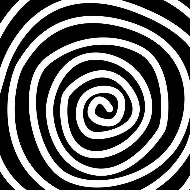 Spiral line in black and white - Photo, Image