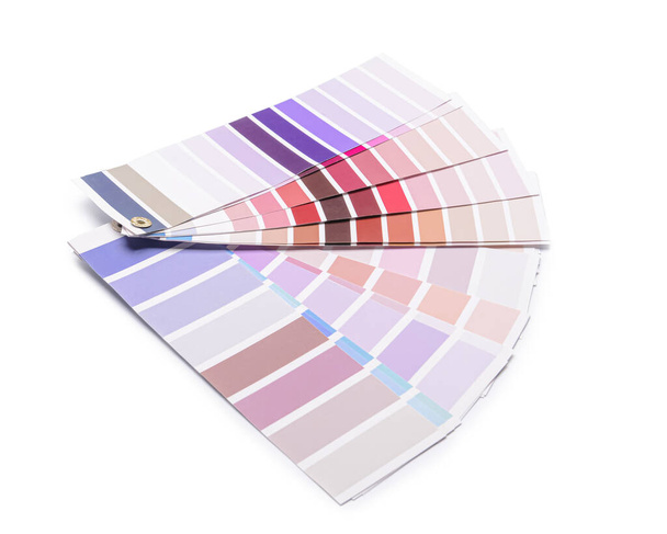 Pintura de muestras de color sobre fondo blanco - Foto, imagen