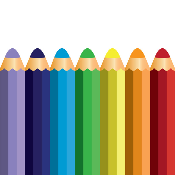 Colorful pencil vector - Vector, Image