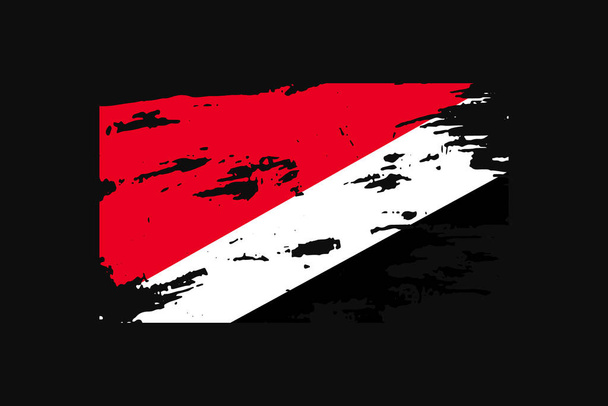 Grunge Style Flag of the Sealand. Se utilizará gráficos de camiseta, impresión, póster y fondo. - Vector, Imagen