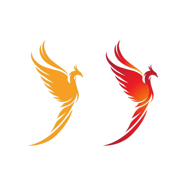 Phoenix vector icono ilustración plantilla de diseño - Vector, Imagen