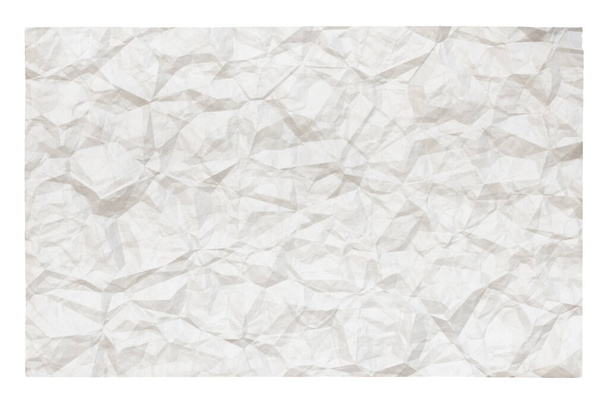 stary, pognieciony papier z przestrzenią do kopiowania izolowaną na białym tle - Zdjęcie, obraz