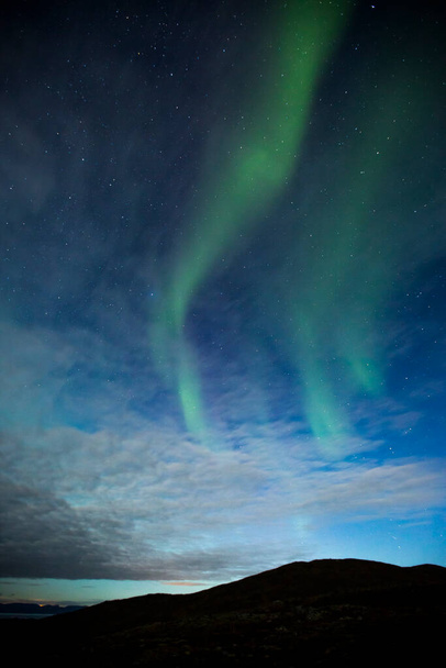 Northern Lights in Nordkapp, Northern Norway. Europe. - Photo, Image