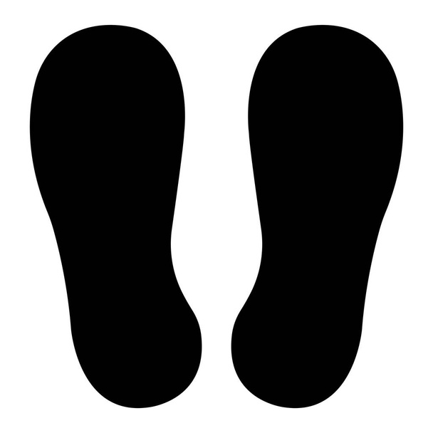 Älä kävele tai seiso tässä Symbol merkki eristää valkoisella taustalla, vektori kuvitus - Vektori, kuva