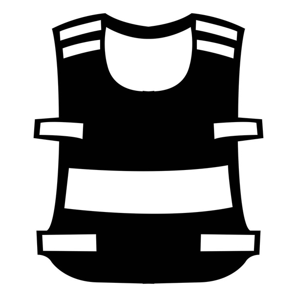 Symbool Draag Vest Isolate Op Witte Achtergrond, Vector Illustratie EPS.10 - Vector, afbeelding
