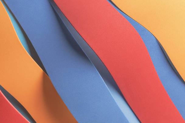 Primer plano de rayas de colores, fondo abstracto - Foto, imagen