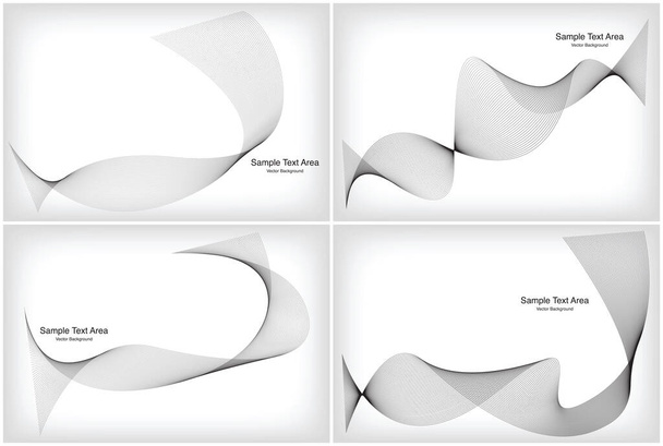 Benutzerdefinierte Textfeld-Designs, Linien, abstrakte Design-Paketgruppen, Hintergrunddesigns - Vektor, Bild