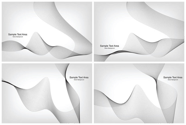 Benutzerdefinierte Textfeld-Designs, Linien, abstrakte Design-Paketgruppen, Hintergrunddesigns - Vektor, Bild