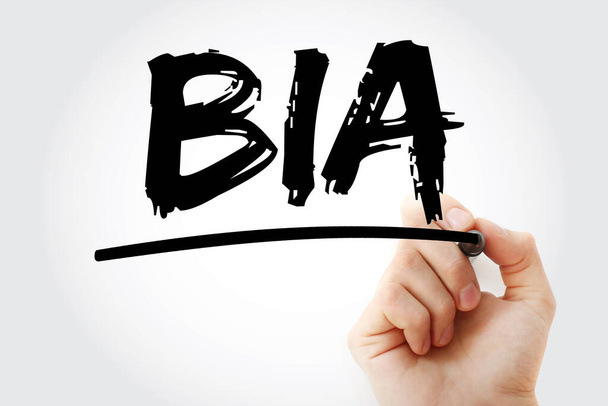 BIA - Business Impact Analysis akronym s markerem, koncept backgroun - Fotografie, Obrázek