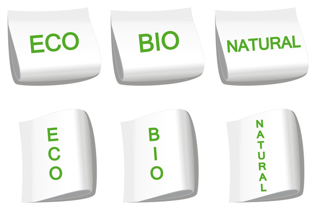 Ecological labels - Vector, Image