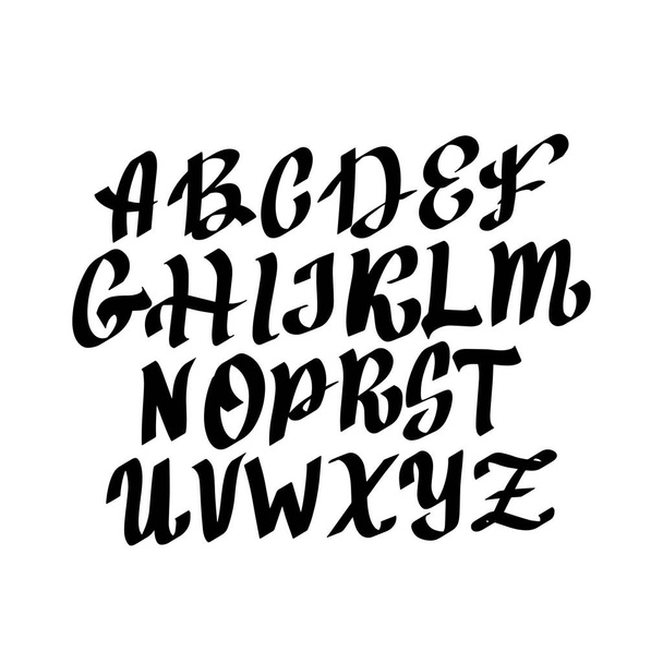 Full alphabet in the Gothic style. Vector - Vector, afbeelding