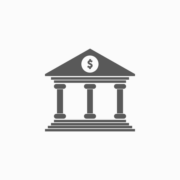 bank icoon, financiën vector, geld vector, sparen, bank illustratie - Vector, afbeelding