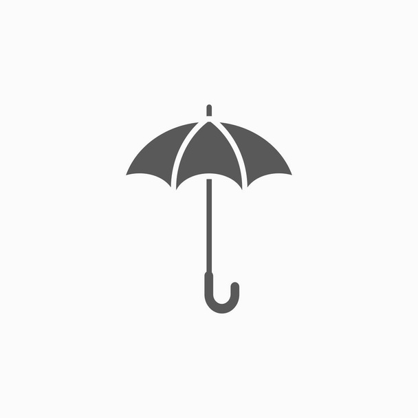 deštník ikona, chránit ikonu, dešťový vektor, pohodlné ilustrace - Vektor, obrázek