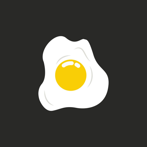 Isolierte Vektorgrafik für Fried Egg - Vektor, Bild