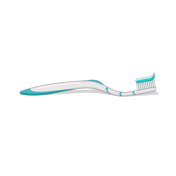 Blue toothbrush vector graphics  - Vector, Image
