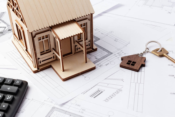 calculating the construction of the house, the layout of the house on the drawings, the cost of construction turnkey - 写真・画像