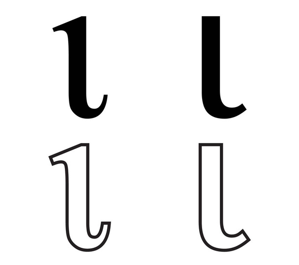 iota görög betű szimbólum fehér háttér - Vektor, kép