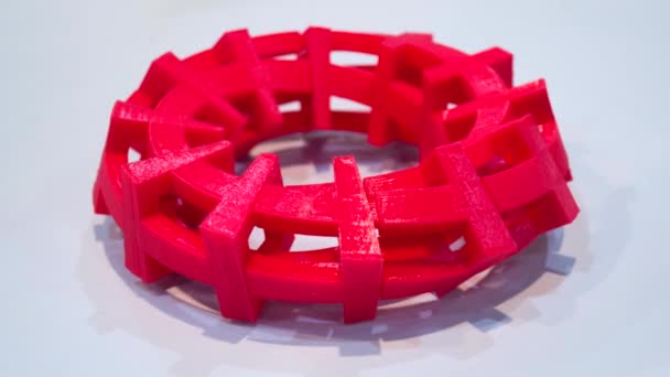 Modello 3D stampato su stampante 3d da plastica fusa a caldo. - Filmati, video