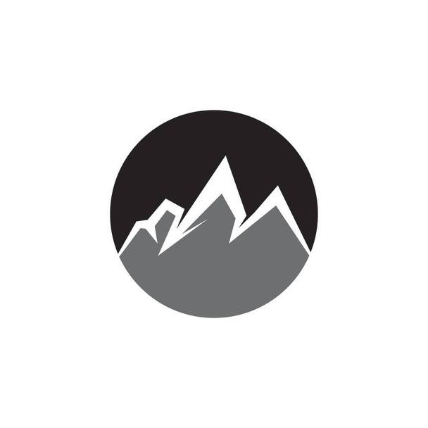 Icono de montaña y símbolo plantilla vector - Vector, Imagen