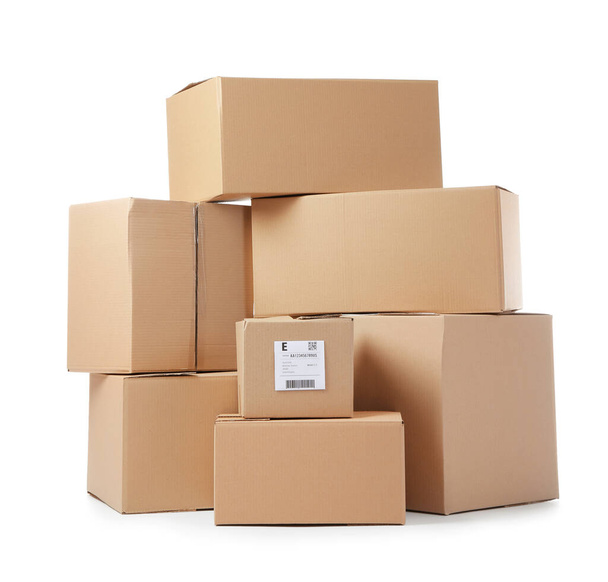Different parcels on white background - Photo, Image