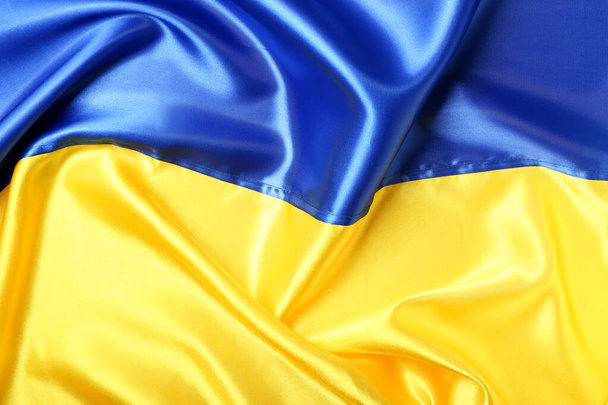 Zászló Ukrajna mint háttér - Fotó, kép