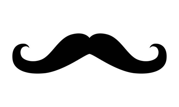 mustache vector icon for web. vector illustration. - Vector, Imagen