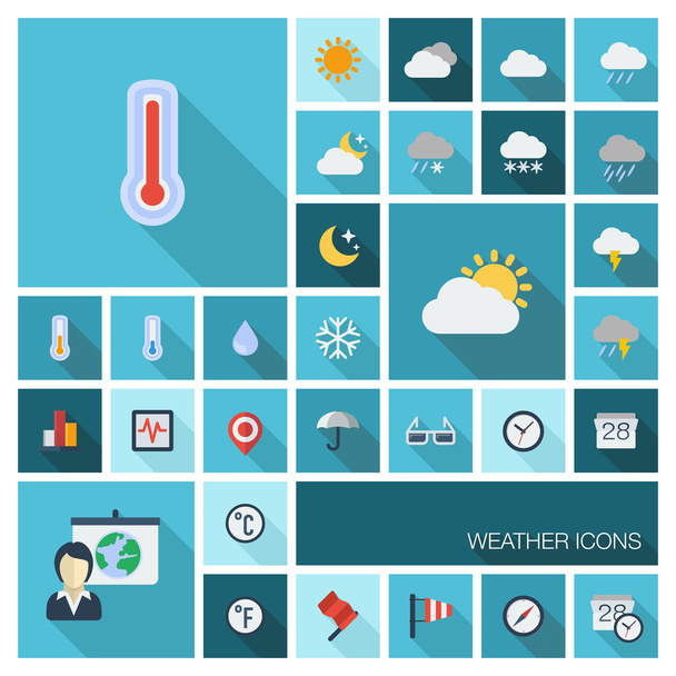 Meteo set for web - Vector, Image
