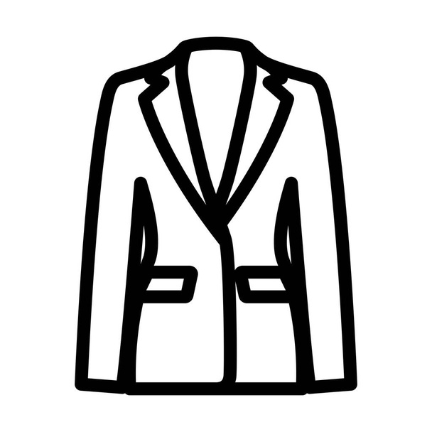 Business Woman Suit Icon. Kühnes Outline-Design mit editierbarer Strichbreite. Vektorillustration. - Vektor, Bild