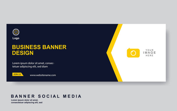 Vector abstract design web banner template. Web Design Elements - Header Design. Abstract geometric web banner template on grey background.Modern banner. - Vector, Image