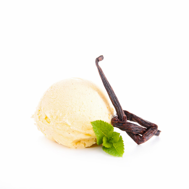 Vanilla ice cream - Fotoğraf, Görsel