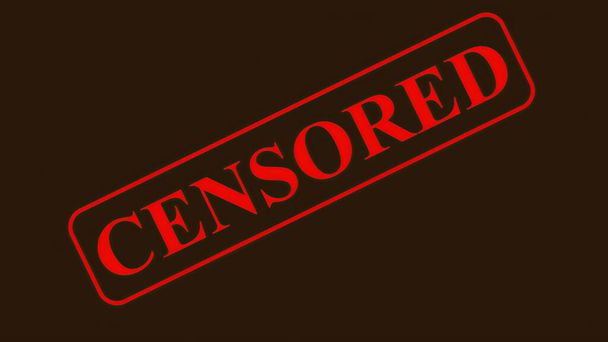 3d illustration - Radio Censored Concept - Foto, Imagem