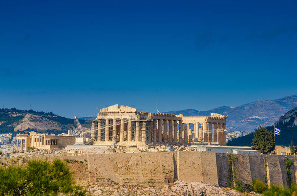 Εικονική άποψη της Ακρόπολης των Αθηνών - Φωτογραφία, εικόνα