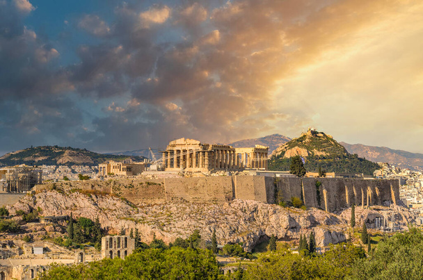 Symbolbild der Akropolis von Athen, Griechenland - Foto, Bild