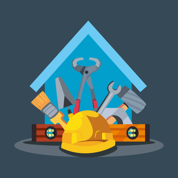εργαλεία κατασκευής και ξυλουργικής - Διάνυσμα, εικόνα