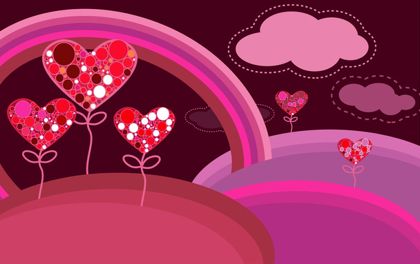 Abstract vector valentine background - Vector, Image