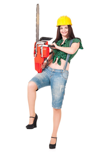 Girl lumberjack - Zdjęcie, obraz