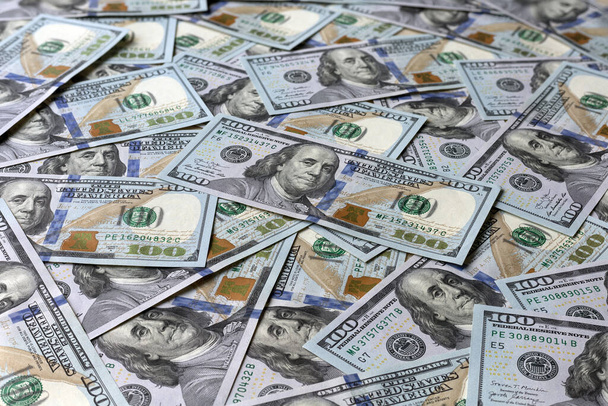 One hundred dollars notes background  - Photo, Image