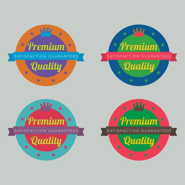 Set of Colorful Badge Labels - Vector, afbeelding