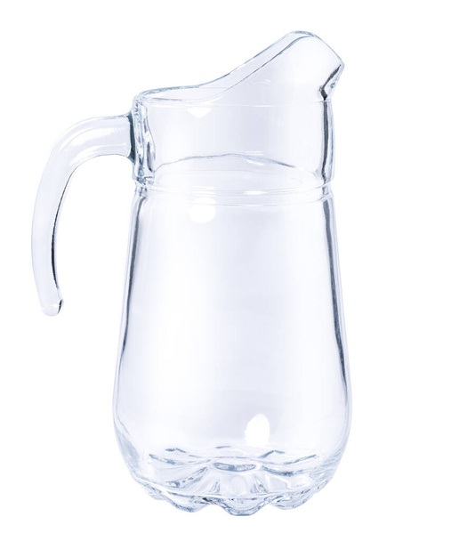 glass jug isolated on white background. Clipping path. - Foto, Bild