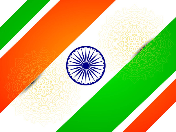要旨インド国旗イラストの背景ベクトル - ベクター画像