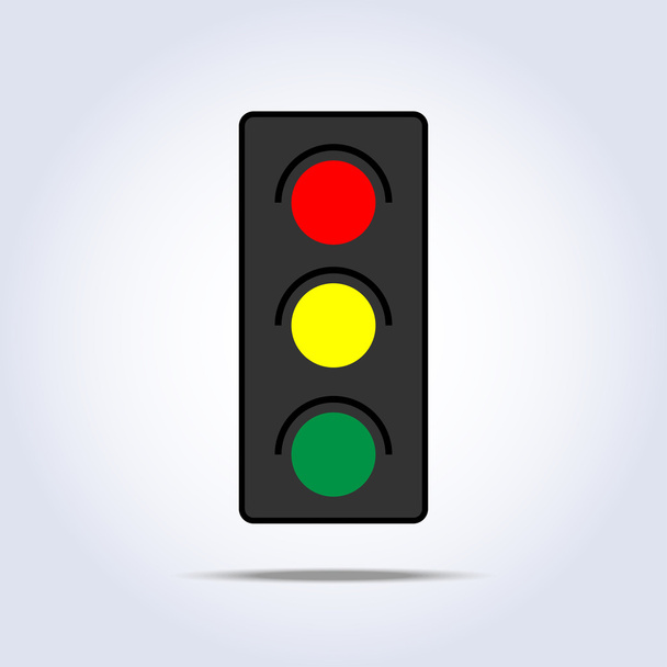 közlekedési lámpa ikonja - Vektor, kép