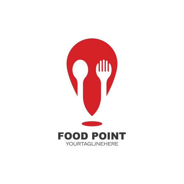 punkt żywności ikona wektor ilustracja wzór projektu - Wektor, obraz