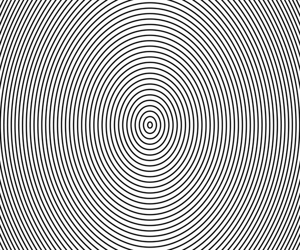 Absztrakt kör minta fekete-fehér színű gyűrű. Absztrakt vektor illusztráció hanghullámhoz, monokróm grafika. - Vektor, kép