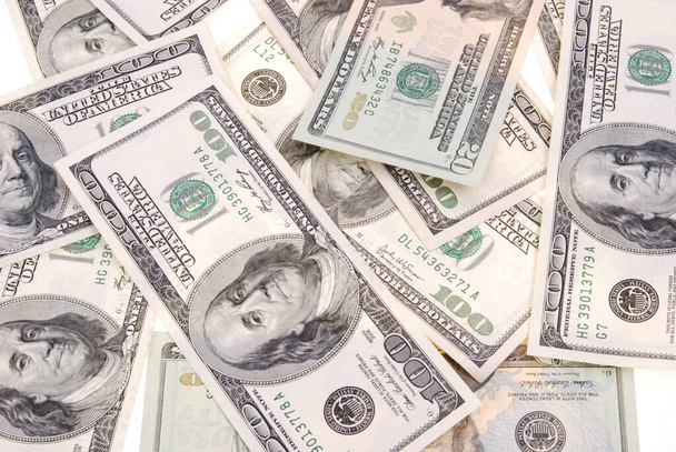 Amerikaanse dollars zoals achtergrond behang textuur  - Foto, afbeelding