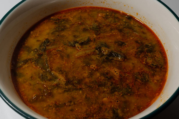 Eel soup. Eel soup with vegetables. healthy food - Fotografie, Obrázek