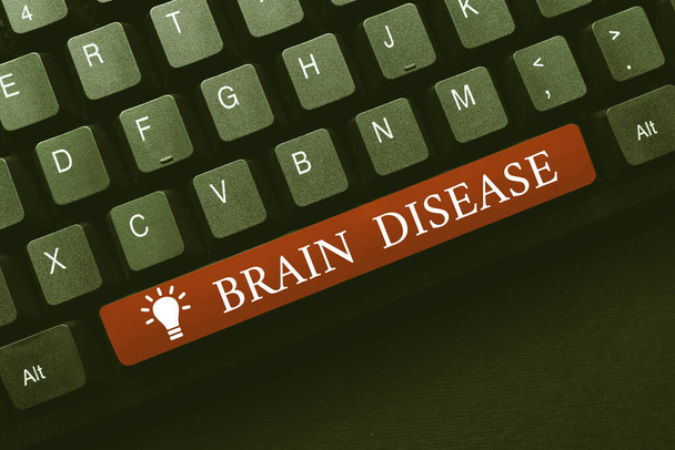 Kézírás szöveg Brain Disease. Üzleti kirakat egy neurológiai rendellenesség, amely lerontja a rendszer s az idegek Gépelés foglalkoztatási megállapodás minta, átírása Online Talk Show Audio - Fotó, kép