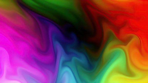 Mélange de peinture coloré avec dégradé de couleurs vives - Photo, image