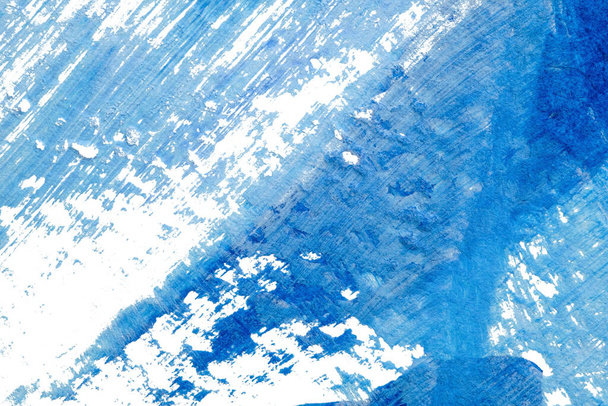 синій абстрактний акриловий живопис кольорова текстура на фоні білого паперу за допомогою методу чорнила
 - Фото, зображення
